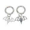 Unique Bargains Hollow Bat Shoelace Charms 1 Pair - 4 of 4