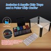 GSE 600pcs Acrylic Poker Chip Carrier, Casino Poker Chips Case with 6 Poker Chip Tray/Holder - 4 of 4