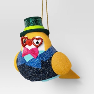 Christmas Fabric Festive Party Featherly Friends with Top Hat - Wondershop™ - 1 of 3