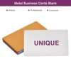 Unique Bargains Blank Aluminum Decorative Laser Engraving Business Name Cards - 4 of 4