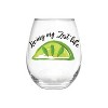 17 OZ Stemless Glass w/Box, Living my Zest Life - 2 of 3