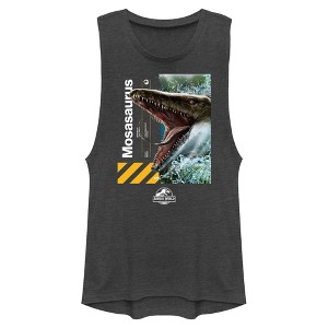 Junior's Jurassic World: Rebirth Mosasaurus Portrait Festival Muscle Tee - 1 of 4