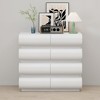 HDZNVF 8 Drawer Dresser for Bedroom, White Dresser No Handle, Modern 8 Chest of Drawers with Wide Storage - 4 of 4