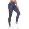 Women's High-Waist Mesh Fitness Leggings - White Mark - image 2 of 4