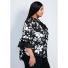 Avenue Women's Plus Size Cassie Frill Shirt - 4 of 4