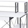 NicBex Home Office Desk 24" L Morden Writing Desk with 8 Storage Compartments, Drawer with Metal Slide and Wooden Desktop for Study and Work - 4 of 4