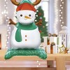 Racxily 8 Packs Christmas Mylar Balloons with Base Balloon Xmas Tree Santa Snowman 3D Foil Balloons Standing Balloon Decorations for Christmas - 3 of 4