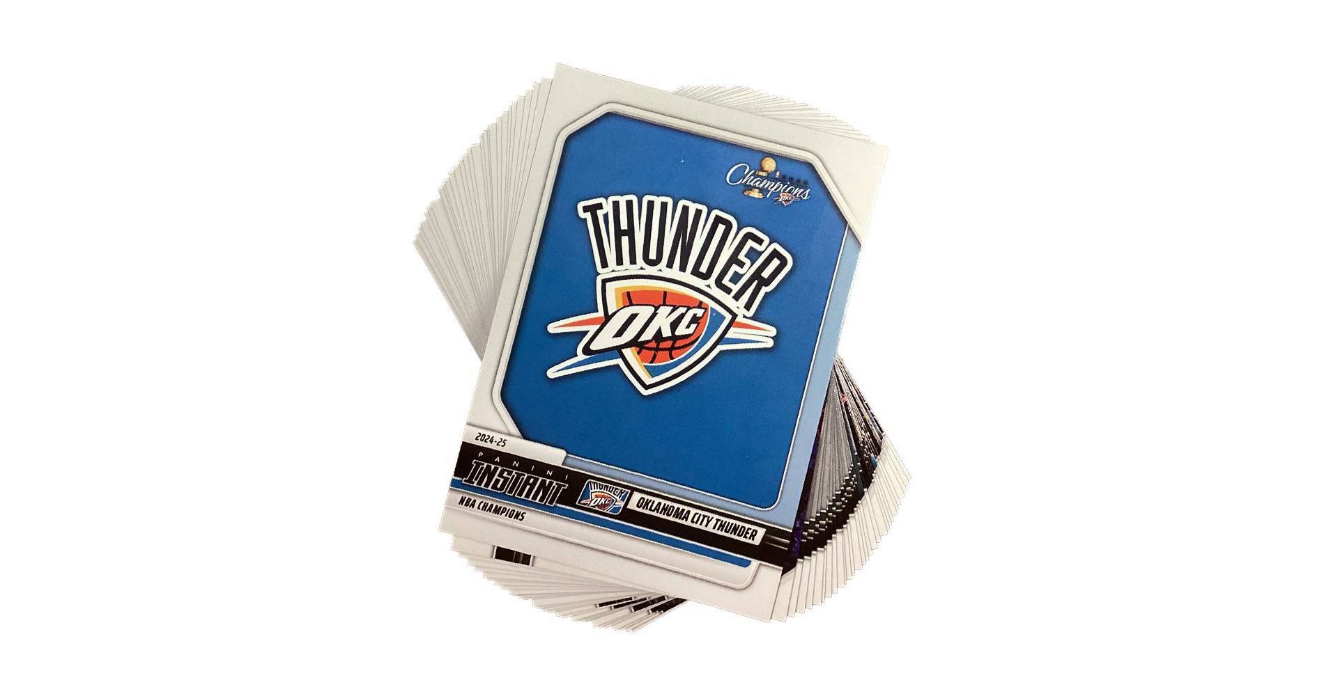 22025 Panini NBA Champions Oklahoma City Thunder Basketball Trading Card Blaster Box
