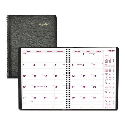Brownline Essential Collection 14-Month Ruled Planner 11 x 8.5 Black 2022 CB1262BLK