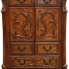 43" Dresden Decorative Storage Drawer Cherry Oak - Acme Furniture: Solid Wood, Antique Brass Hardware, 5 Drawers & 2 Doors - image 4 of 4