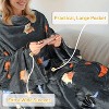 Catalonia Adult Wearable Fleece Blanket Snuggie with Foot Pockets, Super Soft Micro Plush Wrap Blanket Long Robe Loungewear, Cozy Gift for Woman Man - 3 of 4