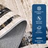 Indoor Washable Modern Floor Carpet Low Pile Non Slip Bordered Abstract Area Rugs for Living Room Bedroom Decor Soft Thin Rug - 3 of 4