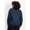 Avenue Women's Plus Size Piper Half Zip Sweat Top - 3 of 4