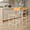 Boulevard Café Counter Height Barstool Faux Leather - Sauder - 2 of 4