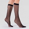 LECHERY Women's Fishnet Dress Nylons Knee-Highs (2 Pairs) - Black, One Size Fits Most - 4 of 4