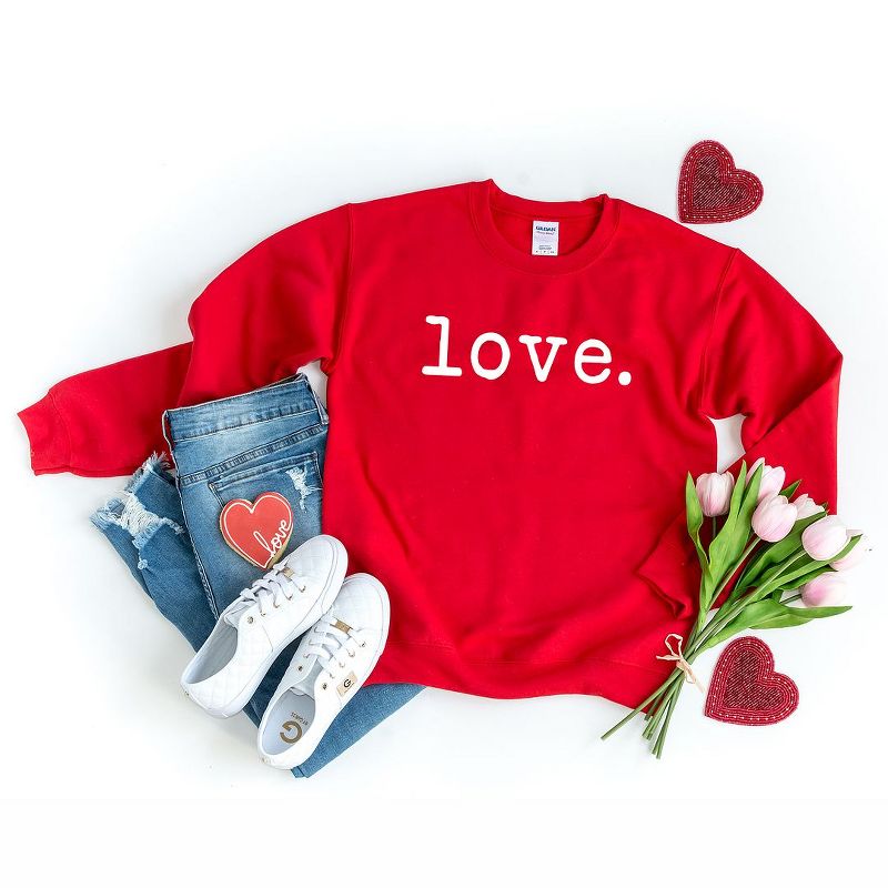 Simply Sage Market Women's Graphic Sweatshirt Love Typewriter, 4 of 5