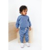 Organic Cotton Sweatsuit Set | Blue | Charlie Lou Baby - 3 of 4