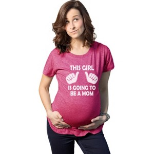 Maternity This Girl Is Going to be a Mom Shirt Cute New Baby Announcement Tee - Crazy Dog Maternity T Shirt - 1 of 4