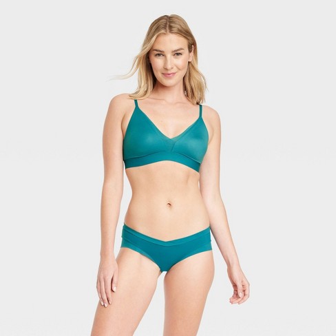 Women's Micro-mesh Hipster Underwear - Auden™ Blue Xl : Target