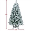 Yaheetech 4.5Ft/6Ft/7.5Ft/9Ft Frosted Artificial Christmas Tree with Foldable Stand - 3 of 4