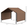 Outdoor Dog Shade Shelter with Steel Frame,Portable Water Resistant Dog House Canopy for Camping,Patio,Garden,Backyard - LAOTIES - 3 of 4