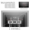 Artloge Wall TV Stand Free Standing Mount Stand Universal White Mount with Height Adjustable Bracket for 32-65" or 32-100" Plasma Screen,LED,LCD,OLED - 4 of 4