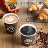 Attop 400 Pack 8 oz Paper Cups, Brown Disposable Hot Coffee Cups for Party, Picnic, Travel, and Events - 4 of 4