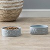 Park Life Designs 8c Classic Water and Food Dog Bowl - Gray - image 4 of 4