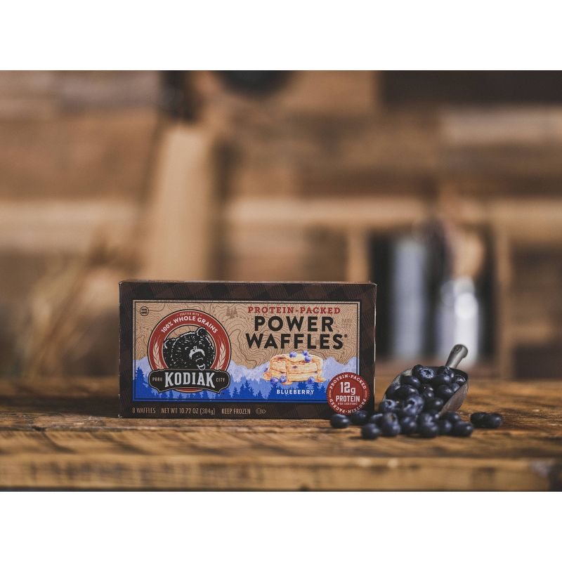 Kodiak Protein-Packed Power Waffles Blueberry Frozen Waffles - 8ct, 6 of 10