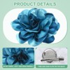 Unique Bargains Alloy Satin Fabric Big Rose Flower Dainty Brooches & Pins 1 Pc - 2 of 4