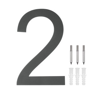 Unique Bargains 304 Stainless Steel Waterproof Rustproof House Numbers 1 Pc - 1 of 4