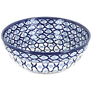 Blue Rose Polish Pottery Zaklady Cereal Bowl - 1 of 1
