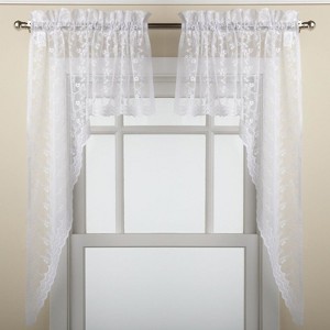 Priscilla Bridal Pretty Lace Window Curtains by Sweet Home Collection® - 1 of 3