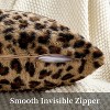 Attop Cheetah Pillow Covers 18x18 Faux Fur Throw Pillow Covers Set of 2 Leopard Couch Pillow Covers Fluffy Soft Decorative - 4 of 4