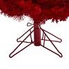 5ft. Red Flocked Fir Artificial Christmas Tree with 250 Red Lights, 26 Globe Bulbs and 490 Branches – Bold X-Mas Accent Tree - 4 of 4