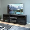 Flat Panel TV Stand for TVs up to 64" Ravenwood Black - CorLiving: Mid-Century Modern, Adjustable Shelves, Cable Management - 3 of 4