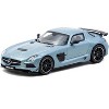 Mercedes-Benz SLS AMG Coupe Black Series Matte Blue Metallic "Global64" Series 1/64 Diecast Model Car by Tarmac Works - 2 of 4