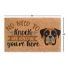 RugSmith Multi Machine Tufted No Need To Knock Dog Doormat - 2 of 4