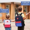 Kids 16" Lightweight School Backpack for Boys & Girls, Large Casual Bookbag for Elementary & Middle School Ages 5–14, Navy & Blue - 2 of 4