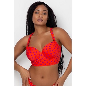 Smart & Sexy Women's Lightly Lined Long Line Bikini - 1 of 4
