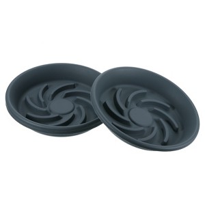Unique Bargains Breathable Wear-resistant Heightened Rotating Feet Strong Water Storage Plant Saucer 3 Pcs - 1 of 4