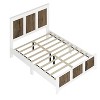 NicBex Farmhouse Wooden Full/Queen Platform Bed Frame with High Headboard and Footboard,Solid Wood Slats Support,No Box Spring Needed,Easy Assembly - 4 of 4