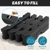 Crestlive Products Umbrella Base 4 pcs 240lbs Heavy Duty Outdoor Patio Umbrella Base with Water and Sand, Cantilever Umbrella Square Base - 4 of 4
