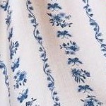 white blue floral