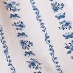 white blue floral
