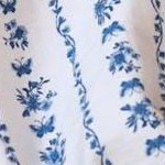 white blue floral