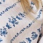white blue floral