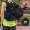 Generic Basketball Bag Backpack, Soccer Bag Backpack with External Ball Net, Basketball Equipment Bag with Separate Shoe Space - 4 of 4
