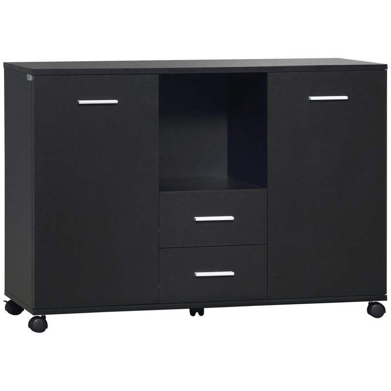 Vinsetto Multifunction Office Filing Cabinet Printer Stand with 2 Drawers, 2 Shelves, & Smooth Counter Surface, 1 of 8