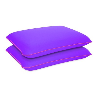 Galactic Purple Memory Foam Cooling Pillow Set of 2